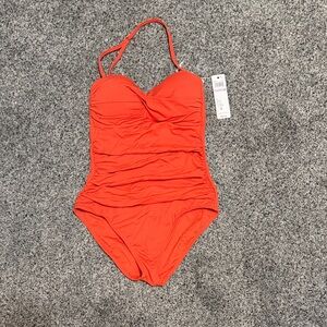NWT Anne Cole Women's Orange One Piece Swimsuit